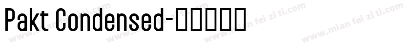 Pakt Condensed字体转换